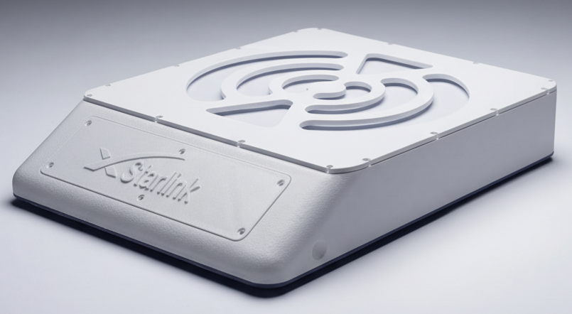 Case Magnético Starlink Mini — Suporte Automotivo, Náutico e Camping (PETG + Ímãs de Neodímio)
